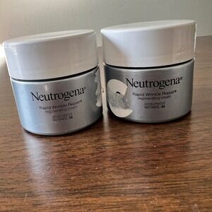 Neutrogena Rapid Wrinkle Repair Regenerating Cream Retinol SA 1.7oz Lot of 2